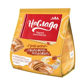 Пряники Наслада Творожно-медовые 340г