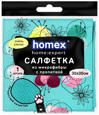 Салфетка из микрофибры Homex 1шт