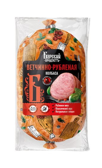 Колбаса Барский продуктъ Ветчинно-рубленая 400г