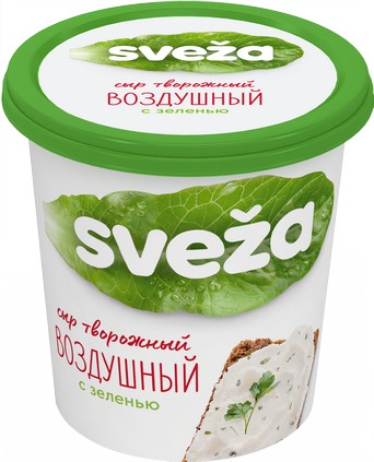Сыр творожный SVEZA Воздушный с зеленью 60%  150 г