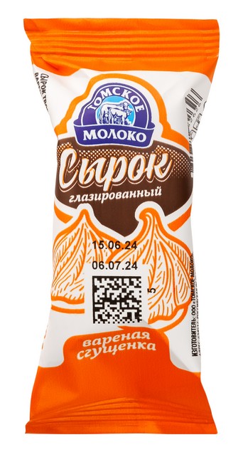 Сырок творожный Томское молоко 26% с вареной сгущенкой 40г