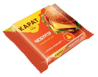 Сыр плавленый Карат Чизбургер 25% ломтиками 130г