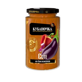 Соте из баклажанов КУБАНОЧКА 360г стекло