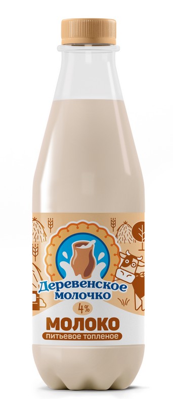 Молоко Деревенское молочко топленое  850г