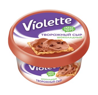 Сыр творожный  Виолетта шоколадный 70%