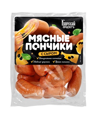Сардельки Барский продуктъ Пончики с сыром 300г