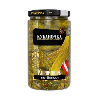 Корнишоны По-Венски КУБАНОЧКА 360г