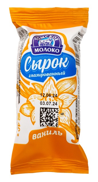 Сырок творожный Томское молоко 23% с ванилью 40г