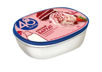 Мороженое 48 копеек Красный Бархат 476 г