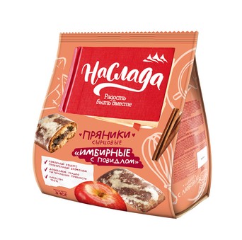 Пряники Наслада Имбирные с повидлом 370г