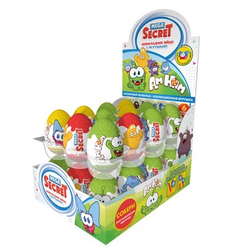 Шок. яйцо Mega Secret Ам Ням 20г